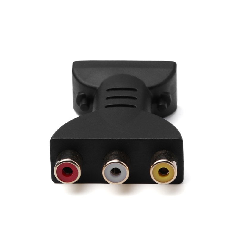 Gold-plated Hdmi-compatible To 3 Rgb/rca Video Audio  Adapter Digital Signal Av Component Converter 