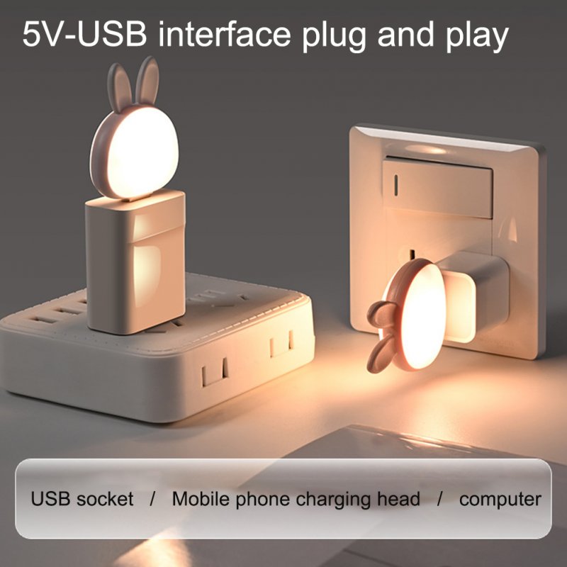 USB Night Light Intelligent Voice Control 3 Color Adjustable Brightness USB Plug-in LED Night Lamp For Nursery Dorm Bedroom 