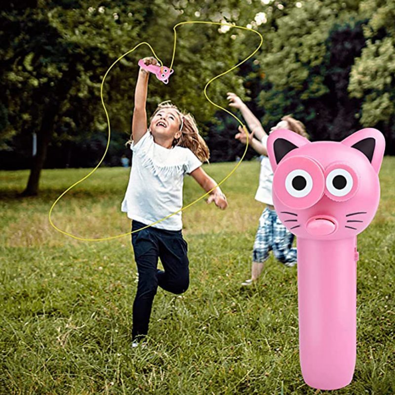 String  Launcher Fling String Toy Handheld Rope String Toy Outdoor Electric Decompression Toy 