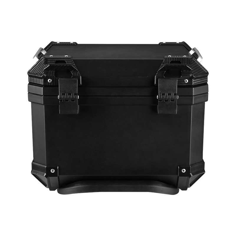45L Motorcycle Top Box Waterproof Rear Top Case Helmet Luggage Storage Rear Tour Box with Security Lock 