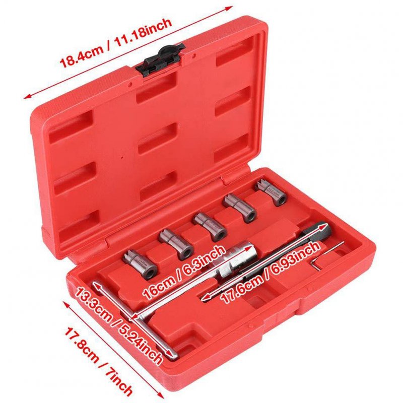 8PCS Diesel Seat Cutter Cleaner Set 45# Steel Cleaning Tool Universal Application with Storage Box 