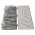 555pcs Cotter Pin Clip Key Fastner Fitting Assortment Kit Spring Steel Hairpin R Clips Tractor Pin For Car  box style random 