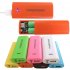 5600mAh Power Bank Rechargeable 2x 18650 Battery Charger Case Removable Back Cover Charging Box Compatible for Cellphone Orange