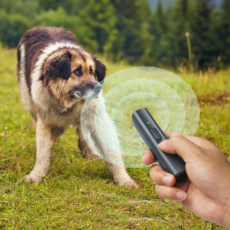 Ultrasonic Dog Bark Deterrent Bad Behavior Prevention Dog Trainer With Lanyard Barking Control Device For Indoor Outdoor 