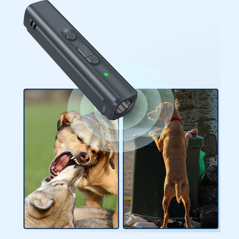 Ultrasonic Dog Bark Deterrent Bad Behavior Prevention Dog Trainer With Lanyard Barking Control Device For Indoor Outdoor 