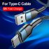 5A Fast Charging Data Cable 480mbps Data Transmission Type c Cable Cord Line for IOS Huawei Black Blue 2 Meters