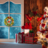 5D Christmas  Diamond  Painting  Kit Perfect Led Lights Wreath Material Package Home Party Decoration Christmas socks