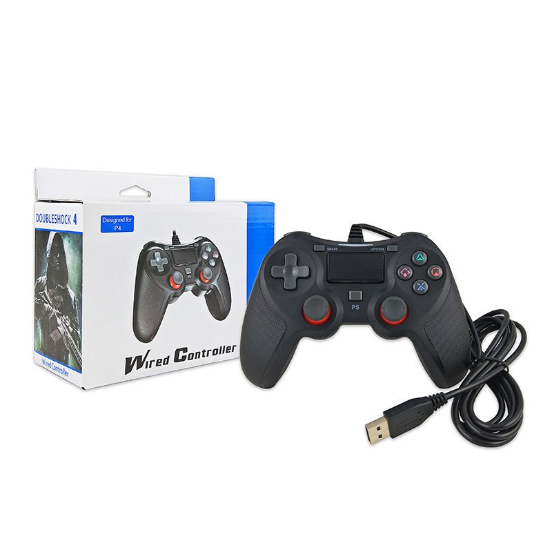 USB Wired Gamepad Universal for Sony Playstation Game for PS4/PS4 Slim/PS4 Pro/PS3 Console with About 1.9m Cable 