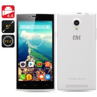 THL T6 Pro Android 4.4 Phone - MTK6592M Octa Core Processor, 5 Inch HD 1280X720 IPS Screen, 8MP Camera, 3G (White)