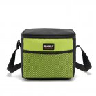 5L Single shoulder Student Lunch Bag Heat   Cold Preservation Pocket Picnic Bag Green