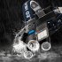 5LED Multifunctional Outdoor LED Camping Light 9 Modes High Power Strong Light USB Rechargeable Headlamp Head Front Light without battery