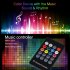5M 10M SMD3528 Waterproof RGB Music LED Strip with Remote Controller Power Adapter 100 240V 10 m U S  regulations