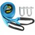 5M 8 Tons Tow Cable Car Towing Rope with Hooks High Strength Nylon Heavy Duty Car Emergency blue