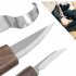 5PCs Wood Carving Tools Woodworking Cutter Hand Tool Set Perfect Wood Carving Kit For Beginners Woodworking 5 pack of carving knives   bag