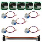 5Pcs 5V Stepper Motor with ULN2003 Speed Driver Controller Board Cable Kit 5-piece set