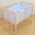 5Pcs Cartoon Animated Crib Bed Bumper 100 Cotton Comfortable Children s Bed Protector Baby Washable Set three little Bears 90 50