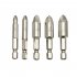 5Pcs Damaged Screw Extractor Remove Set Easy Out Bolt Screw Extractor Drill Bits Silver