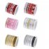 5Pcs Set Christmas Printing Ribbon Gift Packing Decoration Diy Ribbons Roll Gold E