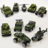 5Pcs Set Pull Back Car Mold Toys Alloy Military Vehicle Car Model Kids Children Car Playing Toys