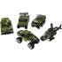 5Pcs Set Pull Back Car Mold Toys Alloy Military Vehicle Car Model Kids Children Car Playing Toys