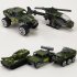 5Pcs Set Pull Back Car Mold Toys Alloy Military Vehicle Car Model Kids Children Car Playing Toys