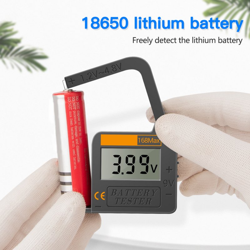 ANENG 168MAX Portable Battery Tester Universal High Precision Battery Voltage Tester For AA AAA LR44 CR2032 18650 9V