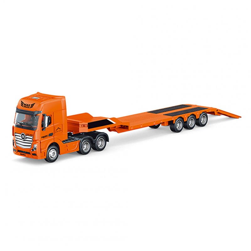 Huina 1:50 Engineering Vehicle Toys Children Flatbed Trailer Oil Tanker Model Ornaments For Boys Gifts 1730/1733 