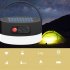 5V 0 3W 300lm LED Waterproof 4 Modes Dimming Rechargeable Solar Camping Lamp black