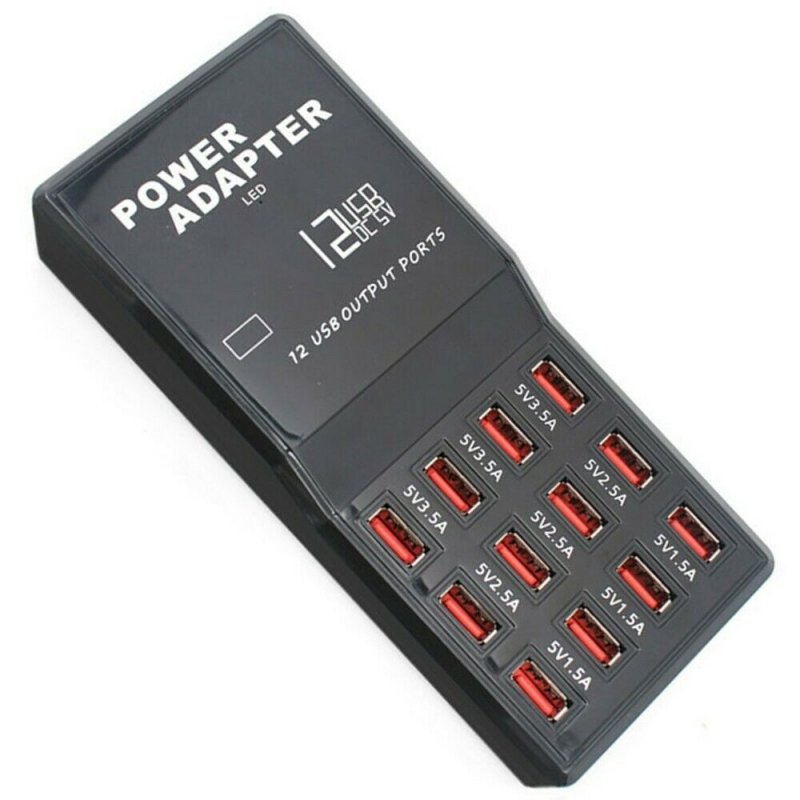 5V 3.5A 2.1A 12Port Multi USB Charger USB Charging Station Dock Intelligent Fast Charger US Plug