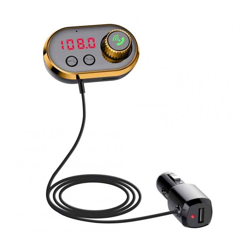 5V2.4A Car Blutooth MP3 Player with Solid Aromatherapy Core Gold