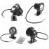 5W 12V IP65 Waterproof RGB LED Underwater Lamp with Remote Control for Swimming Pool Pond Fountain Aquarium black