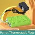 5W Bird Heated Perch Low Pressure Constant Temperature Heating Foot Platform Yellow Green US Plug