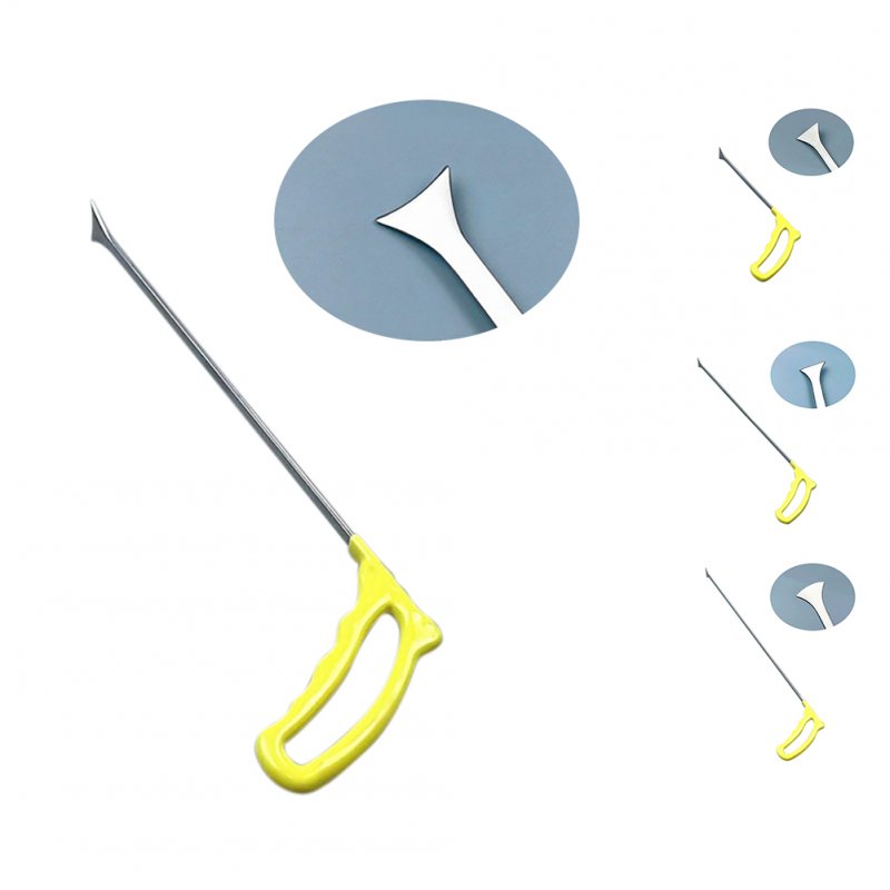 Paintless Dent Removal Tools Flat Shovel Stainless Steel Professional Auto Body Dent Repair Crow Bar Tool yellow 31cm