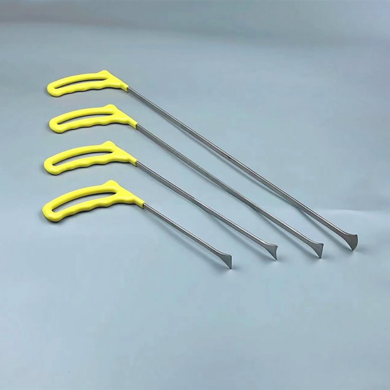 Paintless Dent Removal Tools Flat Shovel Stainless Steel Professional Auto Body Dent Repair Crow Bar Tool yellow 31cm