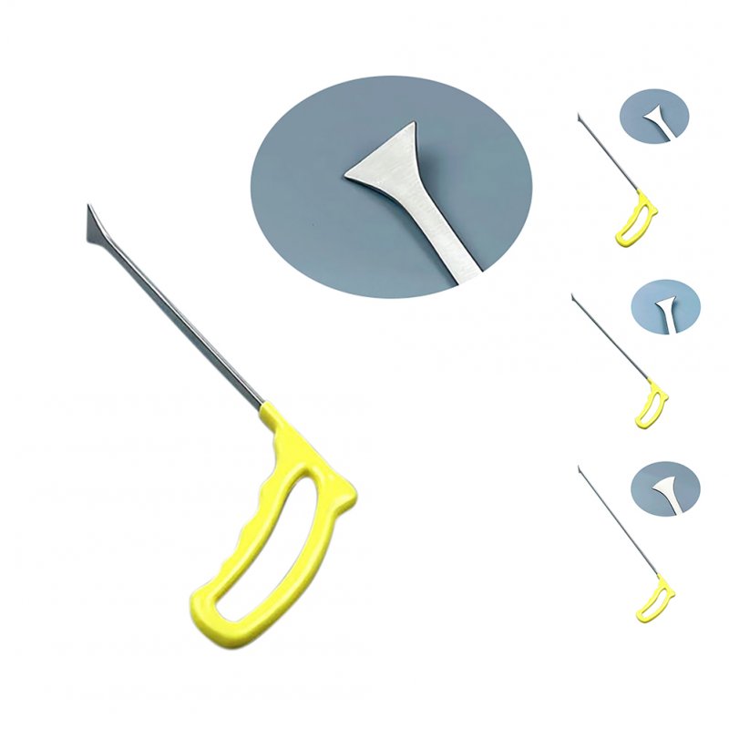 Paintless Dent Removal Tools Flat Shovel Stainless Steel Professional Auto Body Dent Repair Crow Bar Tool yellow 31cm