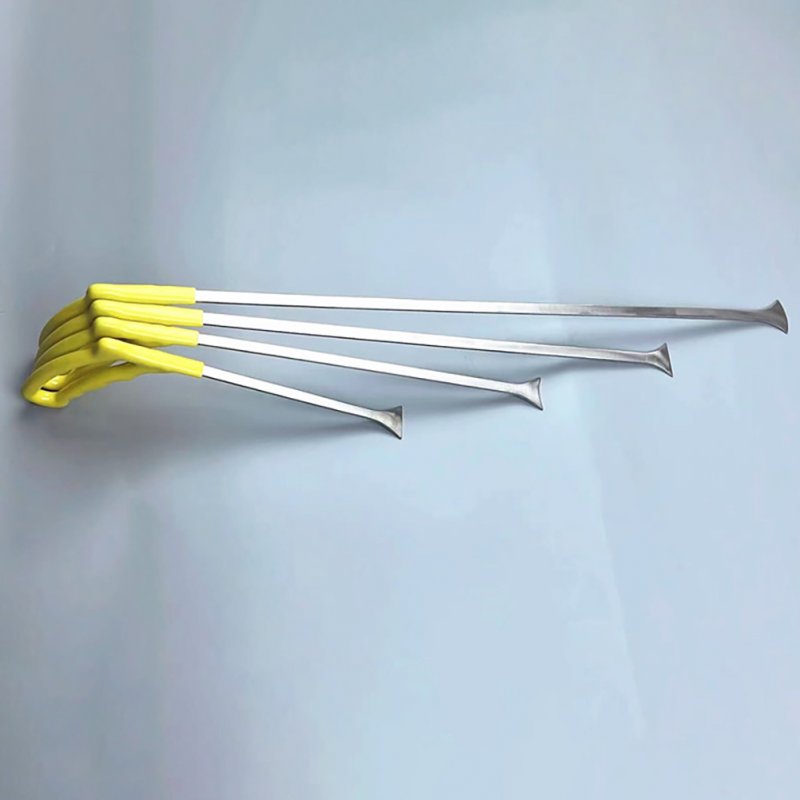 Paintless Dent Removal Tools Flat Shovel Stainless Steel Professional Auto Body Dent Repair Crow Bar Tool yellow 31cm