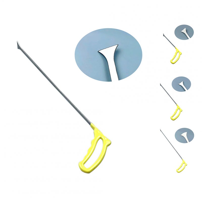 Paintless Dent Removal Tools Flat Shovel Stainless Steel Professional Auto Body Dent Repair Crow Bar Tool yellow 31cm