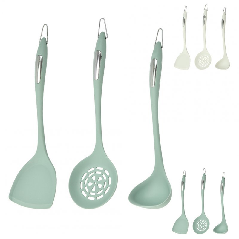 Silicone Cooking Utensil Set 3-piece Food-Grade Silicone Heat Resistant Kitchen Utensils Set For Home Kitchen 