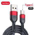 5a Micro Type-c Fast Charging Data  Cable Nylon Braided 1 Meter / 2 Meters Flexible Charging Cable Compatible For Huawei Mobile Phone Red 2 meters (5A) Type-c