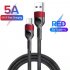 5a Micro Type c Fast Charging Data  Cable Nylon Braided 1 Meter   2 Meters Flexible Charging Cable Compatible For Huawei Mobile Phone Red 2 meters  5A  Type c