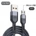 5a Micro Type c Fast Charging Data  Cable Nylon Braided 1 Meter   2 Meters Flexible Charging Cable Compatible For Huawei Mobile Phone Red 2 meters  5A  Type c