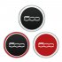 5cc 60mm Car Wheel Center Caps Hub Tyre Rim Hub Cap Cover for Fiat 500 Auto Accessories Black red