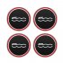 5cc 60mm Car Wheel Center Caps Hub Tyre Rim Hub Cap Cover for Fiat 500 Auto Accessories Black red