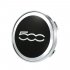 5cc 60mm Car Wheel Center Caps Hub Tyre Rim Hub Cap Cover for Fiat 500 Auto Accessories Black