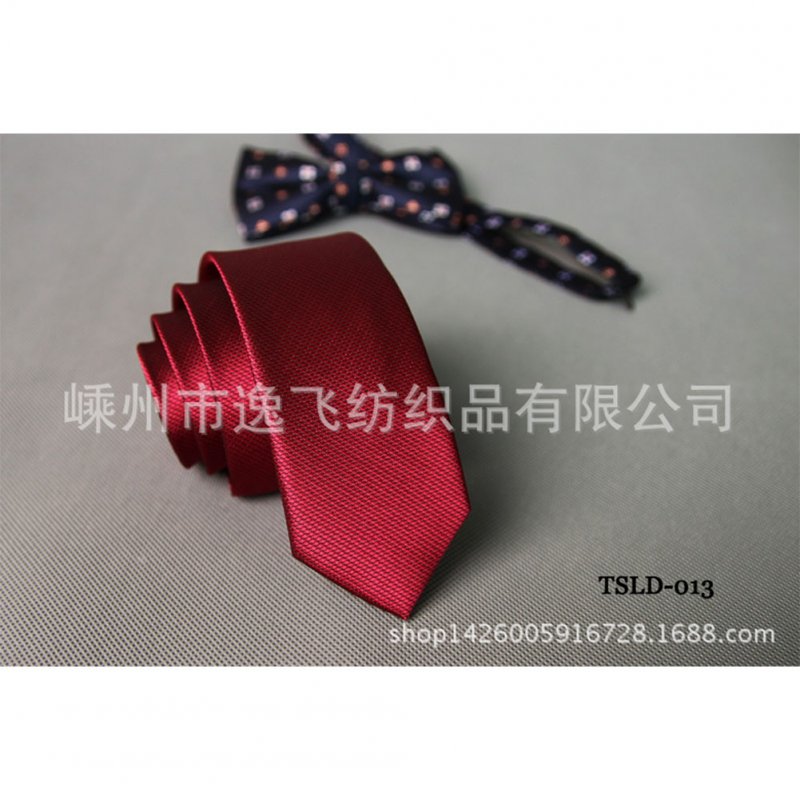 5cm Skinny Tie Classic Silk Solid Dot Narrow Slim Necktie Accessories Wedding Banquet Host Photo TSLD-013