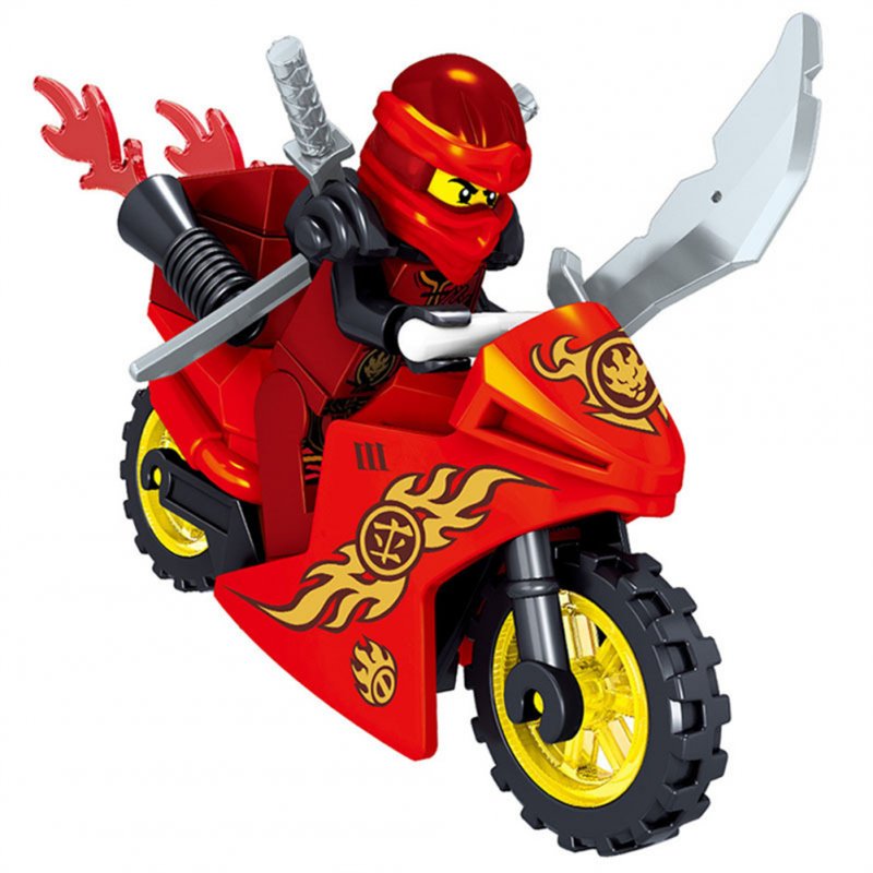 8pcs 31050 Ninjago Mini Figure Building Block Toys Anime Characters Motorcycle Assembling Block Birthday Gifts 31050
