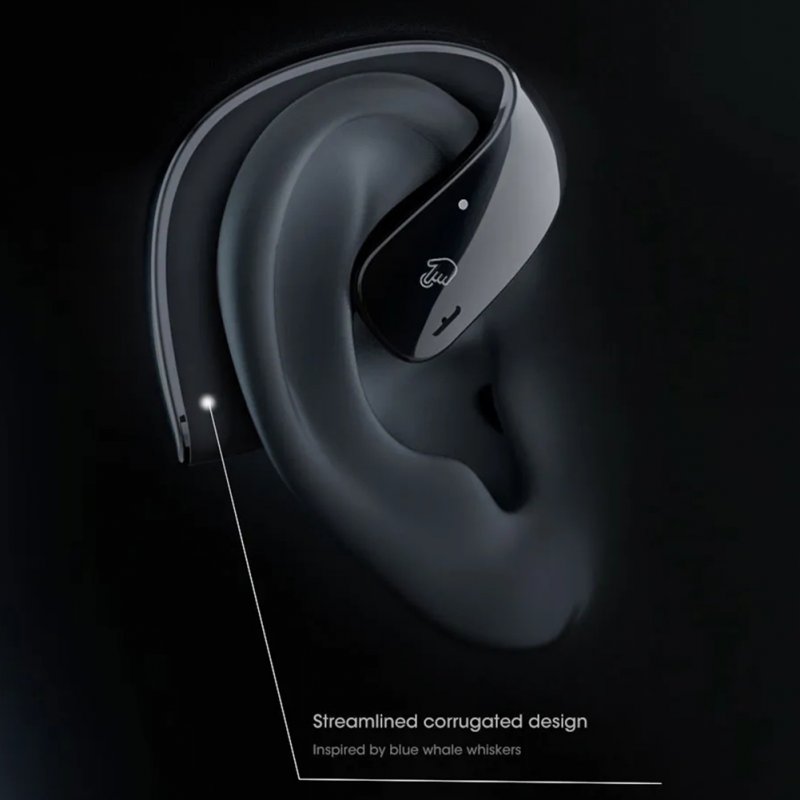 Tws Wireless Bluetooth Headphones Touch Control Ear Clip Bone Conduction Noise Reduction Headset 