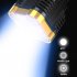 5led Super Bright Flashlight Usb Rechargeable Outdoor Portable Multi function Waterproof Cob Side Light Work Light Gold