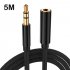 5m Audio  Extension  Cable 3 5mm Male To Female Headphone Cable For Car Earphone Speaker 5 meters