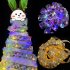 5m Luminous Easter Rabbit Egg Ribbon Lights Led Fairy Lights Ornament For Outdoor Party Garden Decor Golden Ribbon   Warm Light